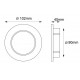 Foco basculante empotrar 102mm Blanco, para Lámpara GU10/MR16